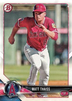 2018 Bowman Draft Matt Thaiss  BD-166 Los Angeles Angels