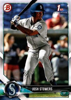 2018 Bowman Draft Josh Stowers FBC BD-190 Seattle Mariners