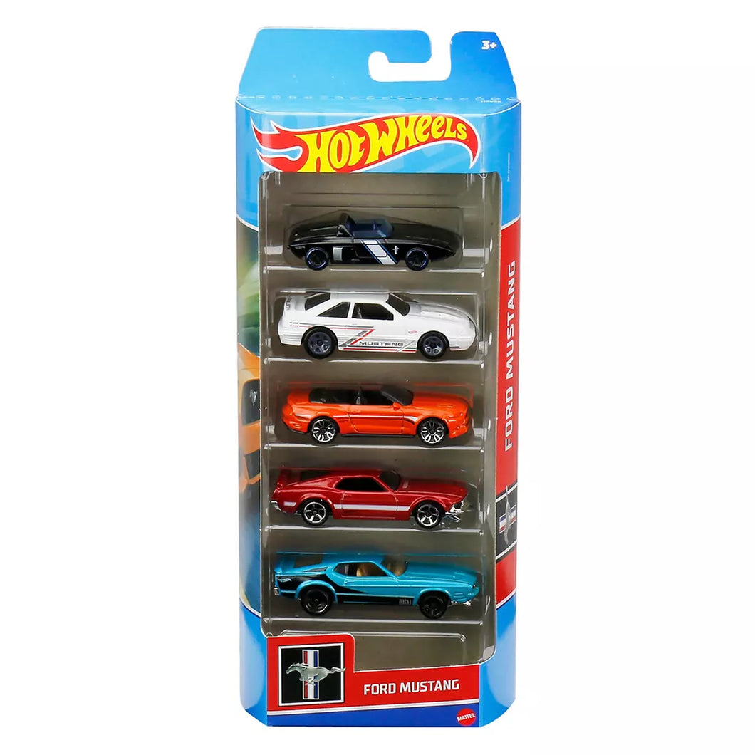 Hot Wheels Ford Mustang 5 Pack Vehicles