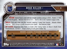 Load image into Gallery viewer, 2019 Bowman Brad Keller RC #6 Kansas City Royals
