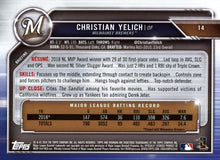 Load image into Gallery viewer, 2019 Bowman Christian Yelich #14 Milwaukee Brewers
