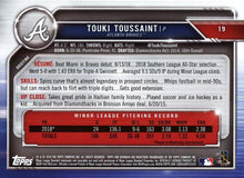 Load image into Gallery viewer, 2019 Bowman Touki To#USsaint RC #19 Atlanta Braves
