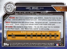 Load image into Gallery viewer, 2019 Bowman Luis Urias RC #25 San Diego Padres
