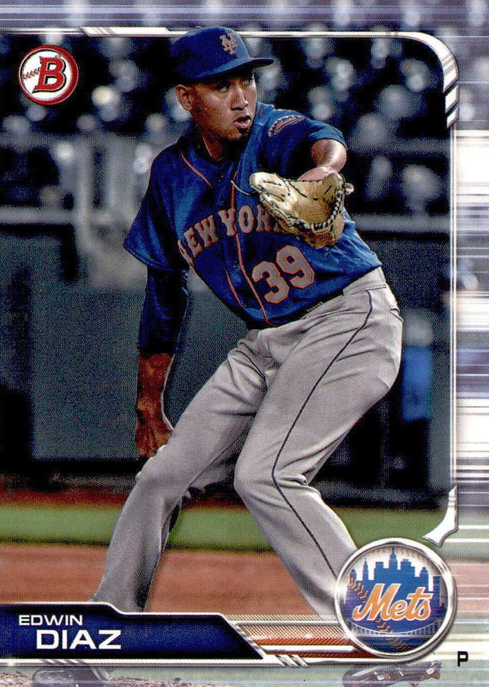 2019 Bowman Edwin Diaz #26 New York Mets