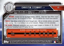 Load image into Gallery viewer, 2019 Bowman Christin Stewart RC #33 Detroit Tigers
