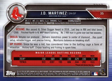 Load image into Gallery viewer, 2019 Bowman J.D. Martinez #35 Boston Red Sox
