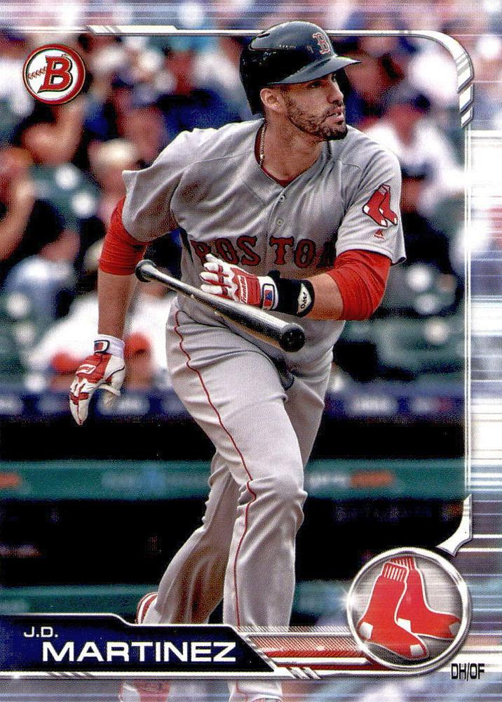 2019 Bowman J.D. Martinez #35 Boston Red Sox