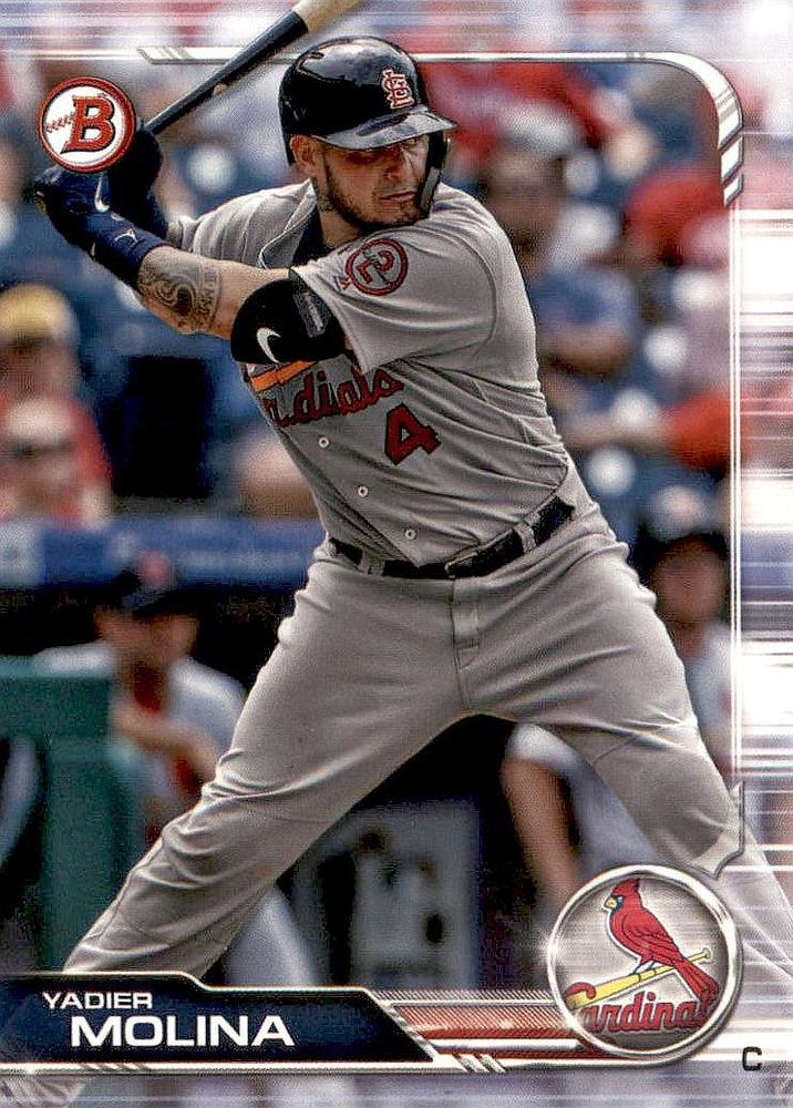 2019 Bowman Yadier Molina #36 St. Louis Cardinals