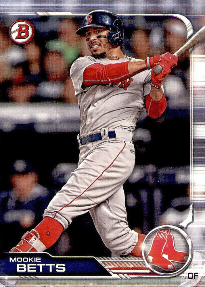 2019 Bowman Mookie Betts #50 Boston Red Sox