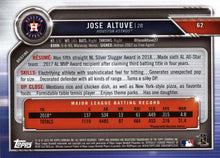 Load image into Gallery viewer, 2019 Bowman Jose Altuve #62 Ho#USton Astros
