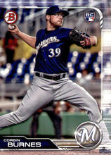 Load image into Gallery viewer, 2019 Bowman Corbin Burnes RC #65 Milwaukee Brewers

