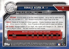 Load image into Gallery viewer, 2019 Bowman Ronald Acuña Jr. #78 Atlanta Braves
