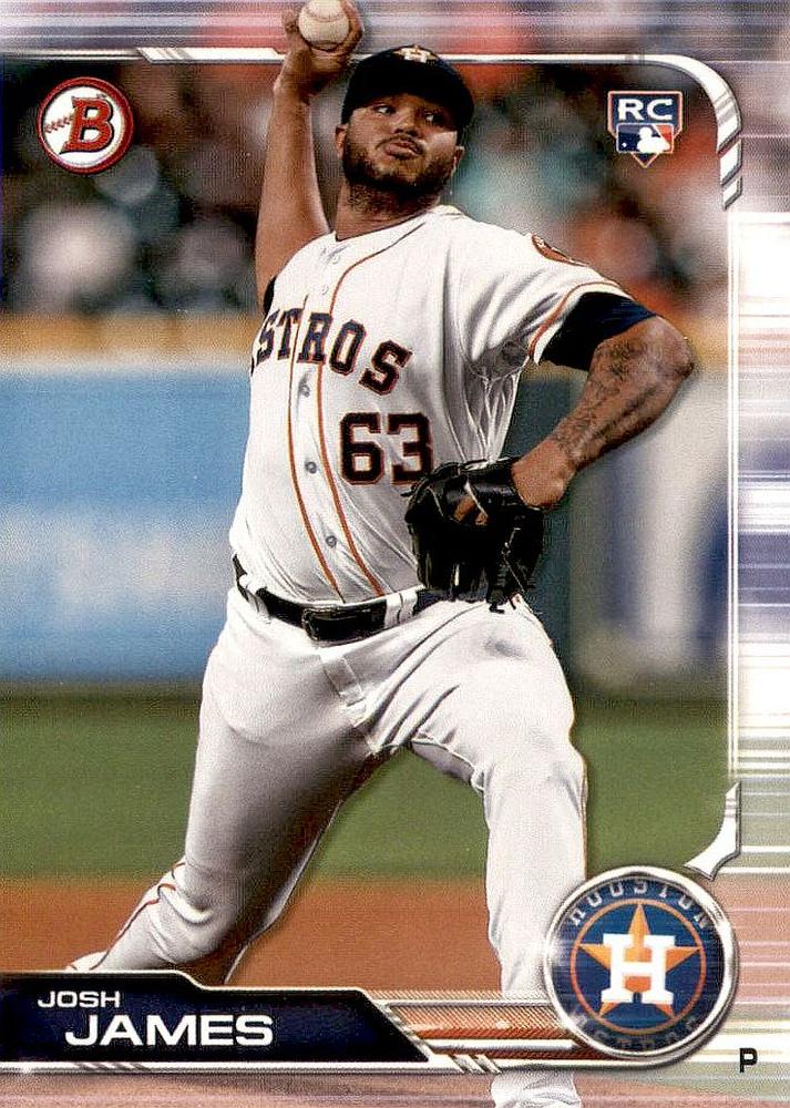 2019 Bowman Josh James RC #87 Houston Astros
