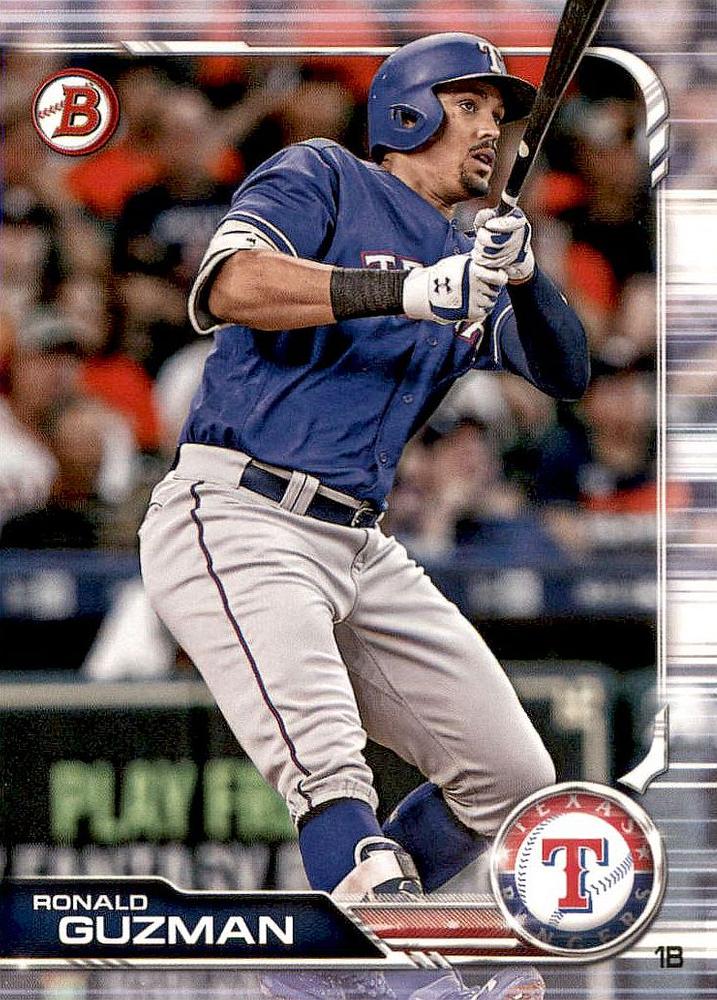 2019 Bowman Ronald Guzman #88 Texas Rangers