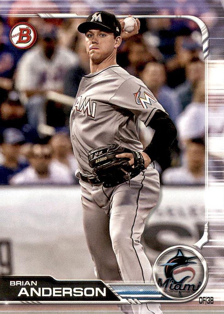 2019 Bowman Brian Anderson #91 Miami Marlins