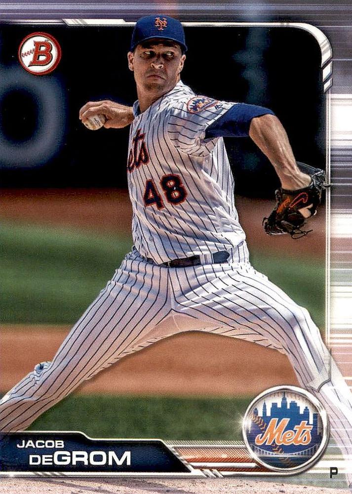 2019 Bowman Jacob deGrom #100 New York Mets