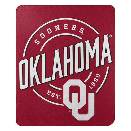 Oklahoma Sooners Campaign Fleece Throw Blanket - walk-of-famesports
