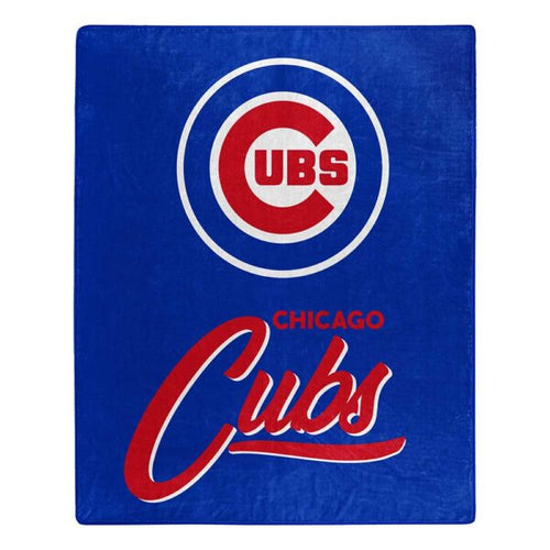 Chicago Cubs MLB ‘Signature’ Raschel Throw Blanket - walk-of-famesports