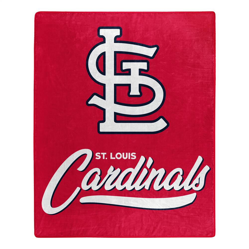 St Louis Cardinals MLB ‘Signature’ Raschel Throw Blanket