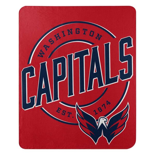 Washington Capitals NHL Campaign Fleece Throw Blanket - walk-of-famesports