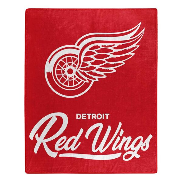 Detroit Red Wings NHL ‘Signature’ Raschel Throw Blanket - walk-of-famesports