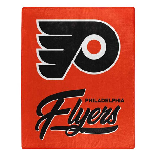 Philadelphia Flyers NHL ‘Signature’ Raschel Throw Blanket - walk-of-famesports