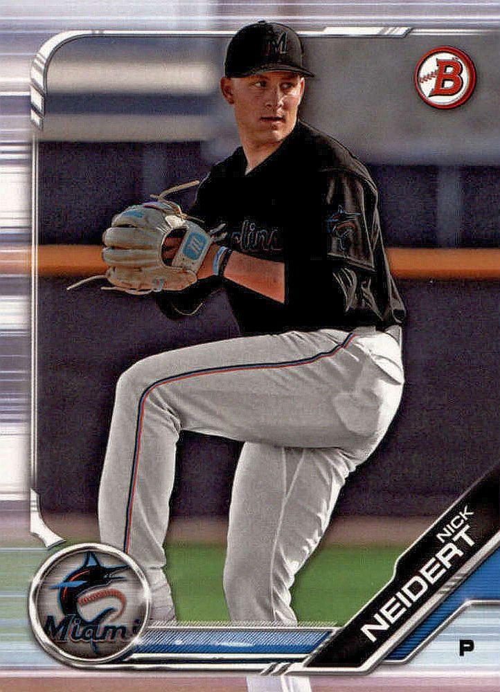 2019 Bowman Prospects Nick Neidert #BP-8 Miami Marlins