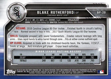 Load image into Gallery viewer, 2019 Bowman Prospects Blake Rutherford #BP-20 Chicago White Sox
