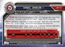 Load image into Gallery viewer, 2019 Bowman Prospects Daniel Johnson #BP-22 Washington Nationals
