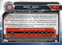 Load image into Gallery viewer, 2019 Bowman Prospects Miguel Amaya #BP-35 Chicago Cubs
