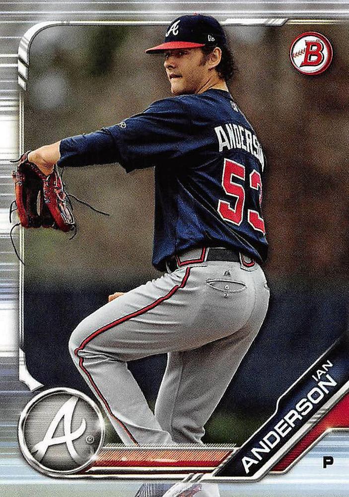 2019 Bowman Prospects Ian Anderson #BP-47 Atlanta Braves