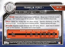 Load image into Gallery viewer, 2019 Bowman Prospects Franklin Perez #BP-56 Detroit Tigers

