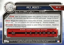 Load image into Gallery viewer, 2019 Bowman Prospects Joey Wentz #BP-57 Atlanta Braves
