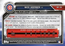 Load image into Gallery viewer, 2019 Bowman Prospects Nico Hoerner #BP-59 Chicago Cubs
