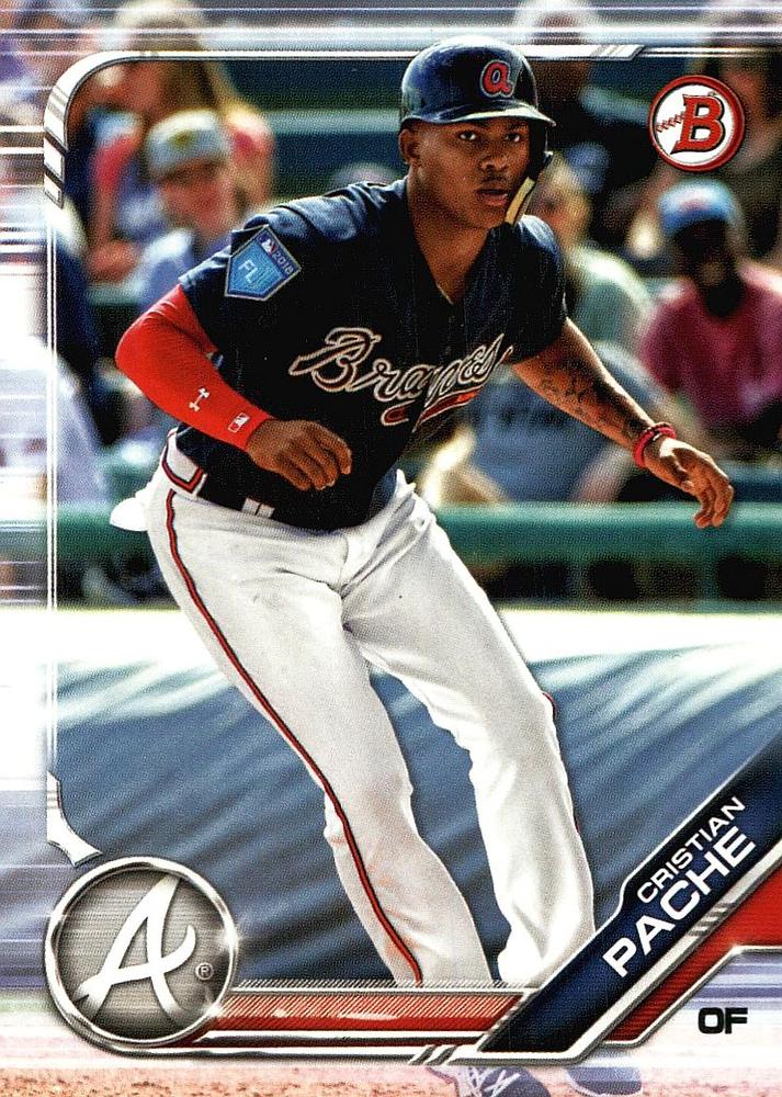 2019 Bowman Prospects Cristian Pache #BP-62 Atlanta Braves