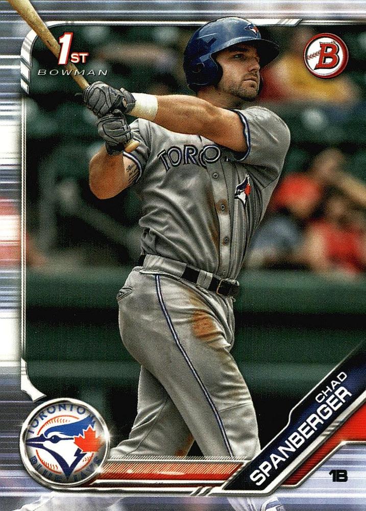 2019 Bowman Prospects Chad Spanberger #BP-87 Toronto Blue Jays