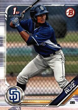 2019 Bowman Prospects Esteury Ruiz #BP-89 San Diego Padres