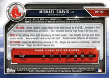 Load image into Gallery viewer, 2019 Bowman Prospects Michael Chavis #BP-92 Boston Red Sox
