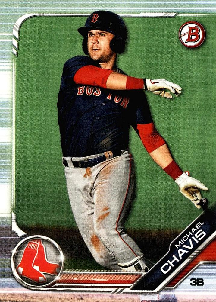 2019 Bowman Prospects Michael Chavis #BP-92 Boston Red Sox