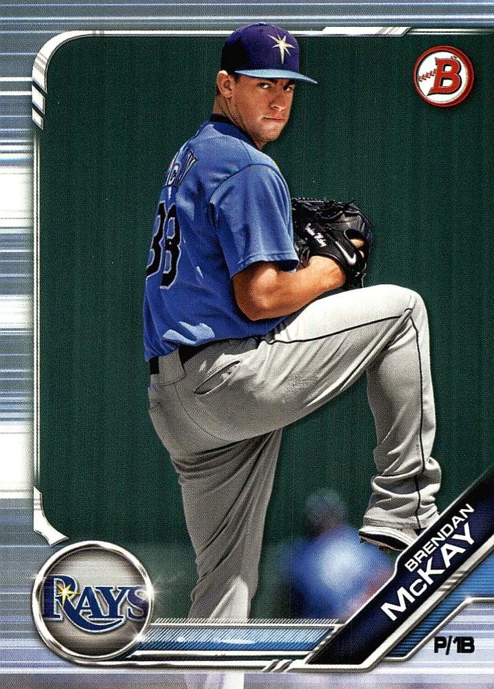 2019 Bowman Prospects Brendan McKay #BP-105 Tampa Bay Rays