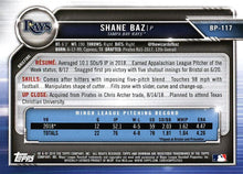 Load image into Gallery viewer, 2019 Bowman Prospects Shane Baz #BP-117 Tampa Bay Rays
