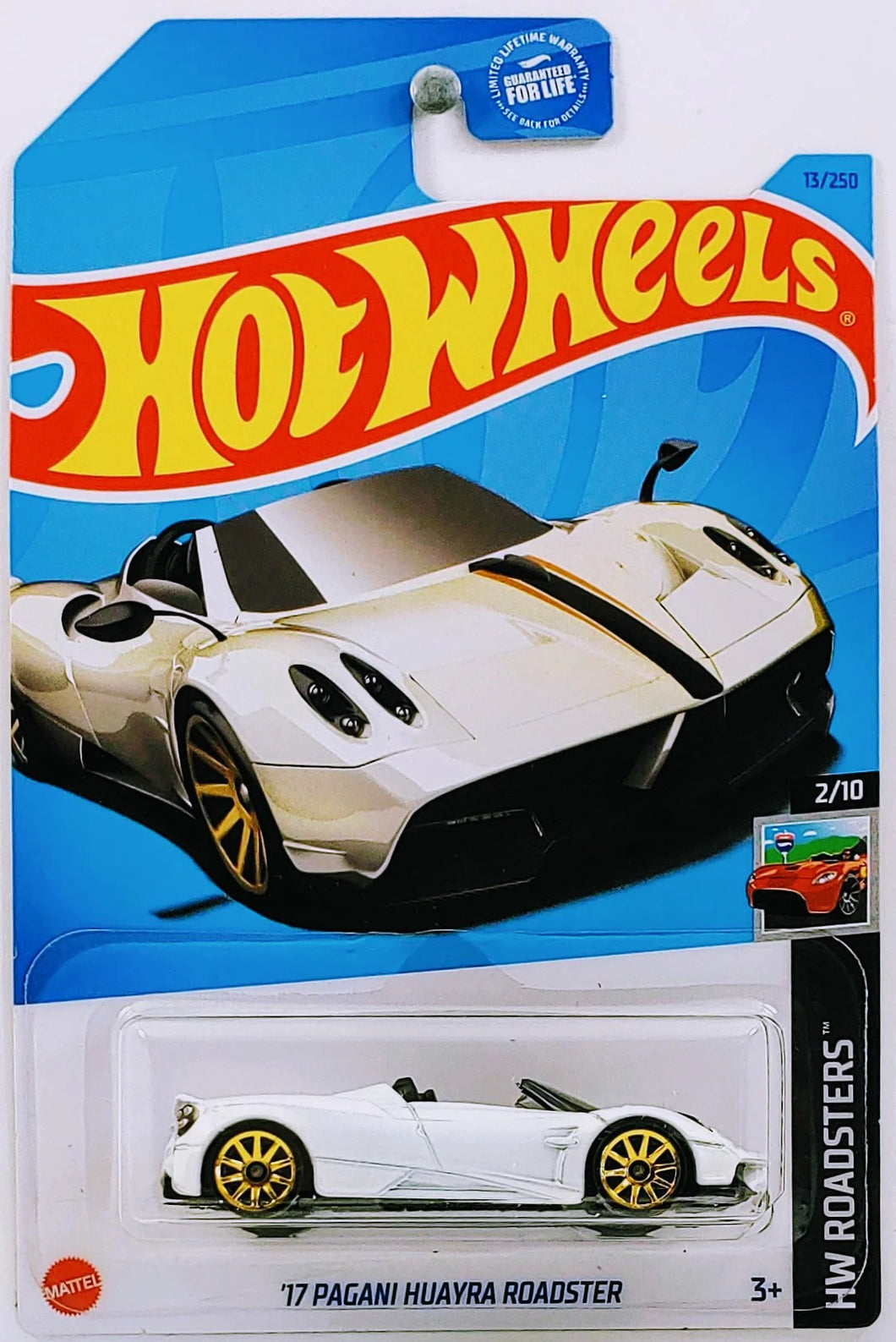 Hot Wheels '17 Pagani Huayra Roadster White HW Roadsters 2/10 13/250