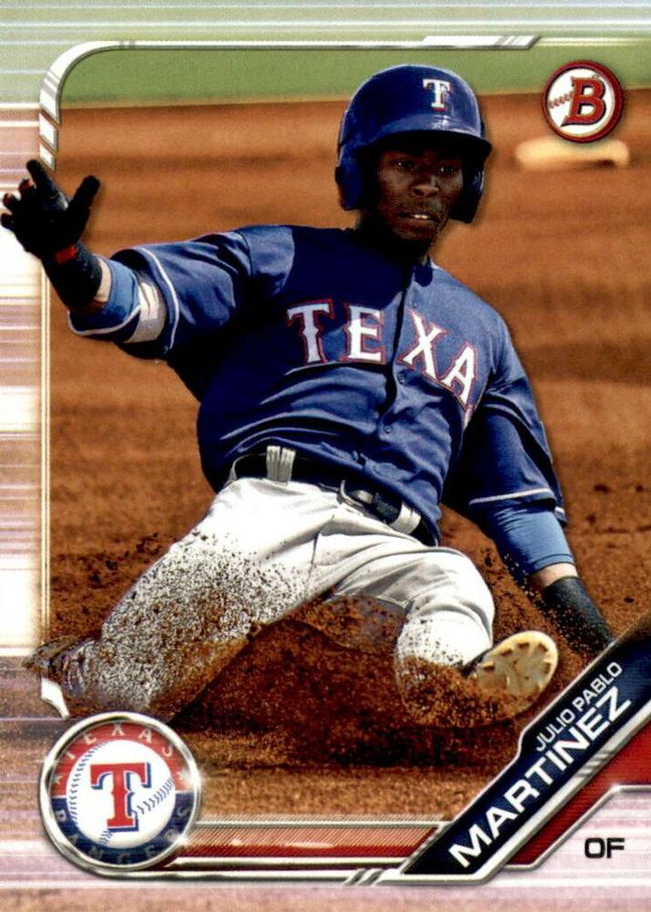 2019 Bowman Draft Julio Pablo Martinez BD-71 Texas Rangers