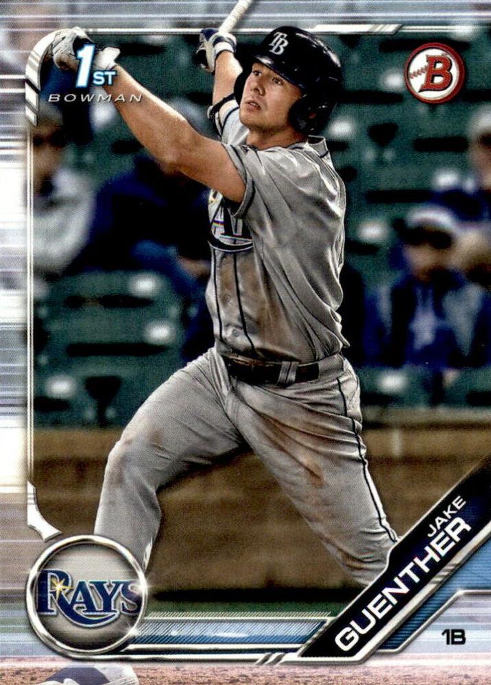 2019 Bowman Draft Jake Guenther FBC BD-96 Tampa Bay Rays