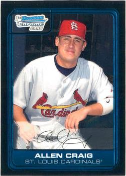 2006 Bowman Draft Picks & Prospects Chrome Draft Picks Allen Craig DP36 St. Louis Cardinals