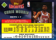 Load image into Gallery viewer, 1992-93 Topps Archives Chris Morris  #108 New Jersey Nets

