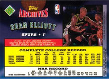 Load image into Gallery viewer, 1992-93 Topps Archives Sean Elliott  #121 San Antonio Spurs
