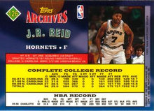 Load image into Gallery viewer, 1992-93 Topps Archives J.R. Reid  #126 Charlotte Hornets
