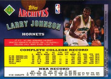 Load image into Gallery viewer, 1992-93 Topps Archives Larry Johnson  #144 Charlotte Hornets
