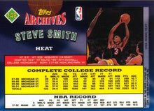Load image into Gallery viewer, 1992-93 Topps Archives Steve Smith  #148 Miami Heat
